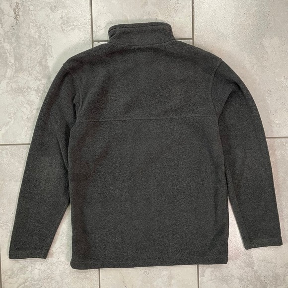 Bass Pro Shops Gray Logo Fleece Size S Mid Zip - Picture 4 of 6